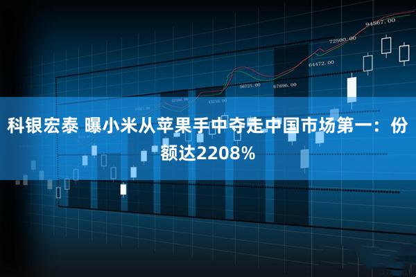 科银宏泰 曝小米从苹果手中夺走中国市场第一：份额达2208%